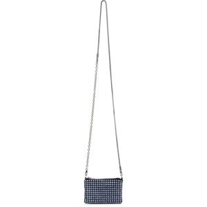 ALEXANDER WANG BLUE NANO RHINESTONE HEIRESS BAG